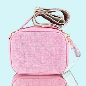 Shiraleah Chicago Purse Pink Gold Tone Barbara Crossbody Camera Bag Barbiecore